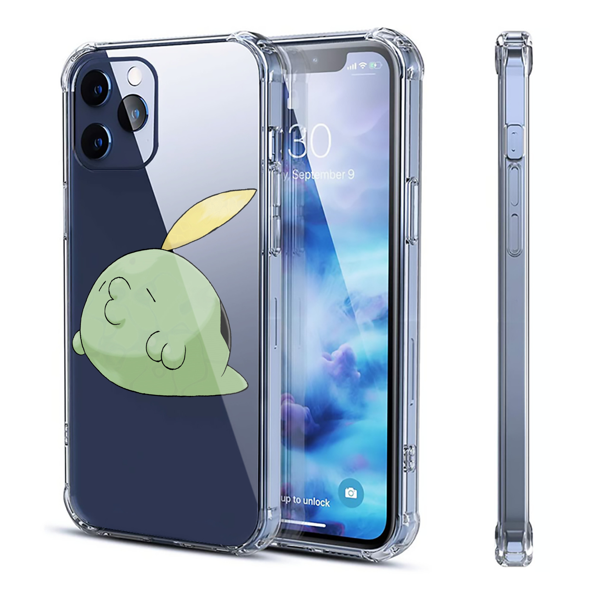 （画像用） ポケットモンスター Pokémon 【iPhone 12シリーズ対応】透明スマホケース（クリアソフトケース）
